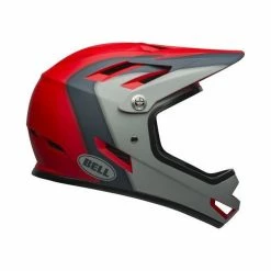 Casque Bell Sanction Rouge/Gris -Vélo Soldes casque bell sanction rouge gris 3