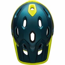 Casque Bell Super DH MIPS Bleu/Jaune Fluo -Vélo Soldes casque bell super dh mips bleu jaune fluo 4