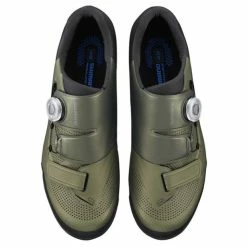 Chaussures VTT Shimano XC5 Vert Mousse 2 Chaussures VTT Shimano XC5 Vert Mousse -Vélo Soldes chaussures vtt shimano xc5 vert mousse 2