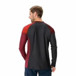Maillot VTT Manches Longues Vaude Moab LS VI Rouge Brillant -Vélo Soldes maillot vtt manches longues vaude moab ls vi rouge brillant 3