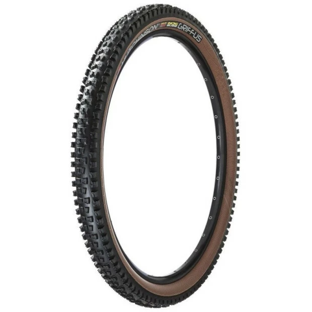 Pneu VTT Hutchinson Griffus RLAB - Tubeless Ready - Hardskin - 27.5x2,5" (58-584) - Noir/Beige Pneu VTT Hutchinson Griffus RLAB - Tubeless Ready - Hardskin - 27.5x2,5" (58-584) - Noir/Beige -Vélo Soldes pneu vtt hutchinson griffus rlab tubeless ready hardskin 275x25 58 584 noir beige