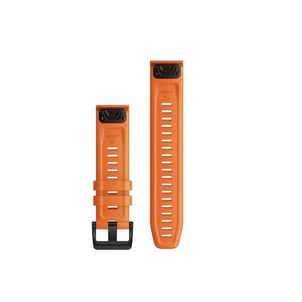 Bracelet Garmin QuickFit pour Fenix 6 - Silicone Orange Bracelet Garmin QuickFit Pour Fenix 6 - Silicone Orange -Vélo Soldes bracelet garmin quickfit pour fenix 6 silicone orange 1
