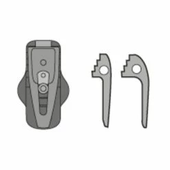 Crochet Fixation Haut Vaude Step Adjust Oversize Hook - [x2]