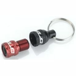 Porte-Clé Adaptateur De Valve XLC Schrader Vers Presta Noir/Rouge