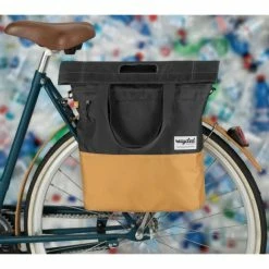 Sacoche Arrière Urban Proof Shopper 20L Gris/Jaune 2 Sacoche Arrière Urban Proof Shopper 20L Gris/Jaune -Vélo Soldes sacoche arriere urban proof shopper 20l gris jaune 2