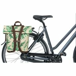 Sacoche Basil Ever-Green 14L Beige Sable -Vélo Soldes sacoche basil ever green 14l beige sable 4