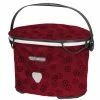 Panier De Guidon Ortlieb Up-Town Design - Floral - Rouge