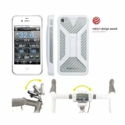 Support Téléphone Apple IPhone 4 & 4S Topeak Ride Case 2 (Blanc)
