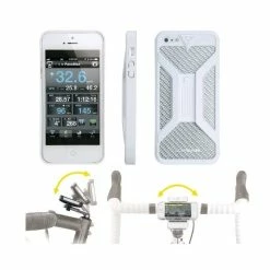 Support Téléphone Apple IPhone 5 & 5 S Topeak Ride Case 2 (Blanc)